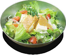 Tofu salad with sesame dressing