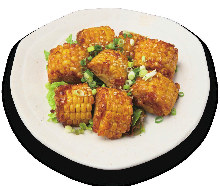 Deep-fried corn