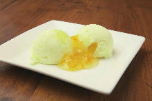 Yuzu sherbet Yuzu sherbet