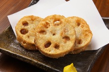 Deep-fried stuffed lotus root