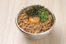 Soboro Gohan (seasoned ground meat rice)