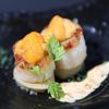 Large Hokkai Japanese Scallops Topped with Saltwater Sea Urchin