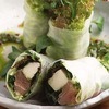Spicy Fresh Cheese and Prosciutto Vietnamese Spring Roll Spicy Fresh Cheese and Prosciutto Vietnamese Spring Roll