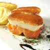 Two-Types of Cheese Grilled & Served with Baked Tomatoe Two-Types of Cheese Grilled & Served with Baked Tomatoe
