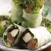 Spicy Fresh Cheese and Prosciutto Vietnamese Spring Roll