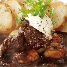 Simmered beef cheek