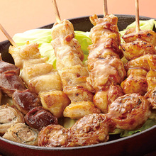 Assorted grilled skewers