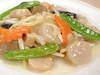 Stir-fried scallop and vegetables