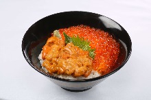 Sea urchin rice bowl