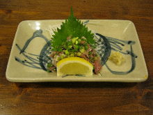 Sardine sashimi