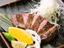 Beef tongue steak