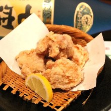 Fried locally raised chicken