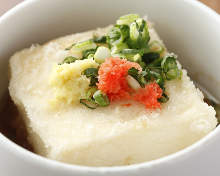 Deep-fried tofu in broth