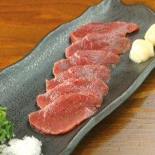 Horse meat sashimi