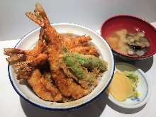 Shrimp rice bowl