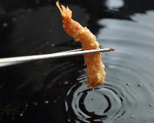 Japanese tiger prawn tempura