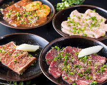 Assorted yakiniku, 4 kinds