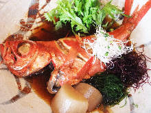 Stewed red snapper