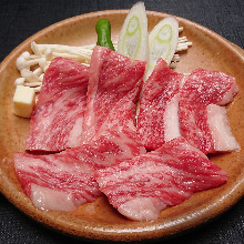 Wagyu beef toban-yaki