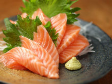 Salmon sashimi