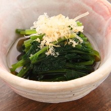 Ohitashi (boiled vegetables)