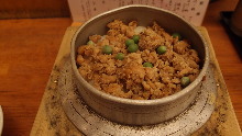 Chicken kamameshi (pot rice)