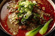 Chinese noodles in Sichuan-style sesame paste soup