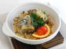Herb-crusted grilled whitefish