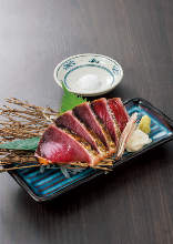 Seared skipjack tuna