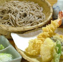 Tempura zaru buckwheat noodles