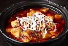 Spicy tofu and ground meat