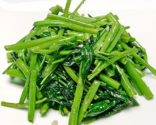 Stir-fried water spinach