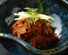Shigureni (boiled dish in soy sauce)