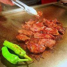 Teppan-yaki(cooked on a griddle)