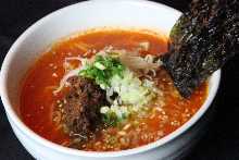 Chinese noodles in Sichuan-style sesame paste soup