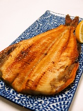 Grilled atka mackerel