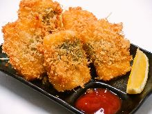 Wrapped fried cheese