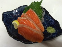 Salmon sashimi