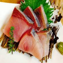 Japanese amberjack sashimi