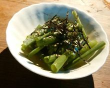 Leek garnish