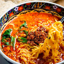 Chinese noodles in Sichuan-style sesame paste soup