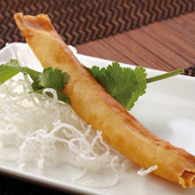 Fried spring roll of shrimp