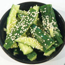 Smashed cucumber salad