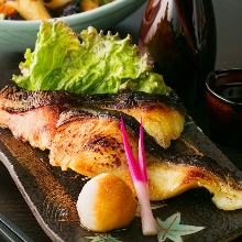 Grilled seasonal fish with Saikyo miso