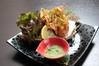 Scallop dumplings wrapped in tofu skin and deep-fried Scallop dumplings wrapped in tofu skin and deep-fried