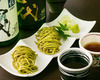 Green tea soba noodles