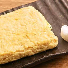 Japanese-style rolled omelet with Daikon-oroshi (grated vegetable)