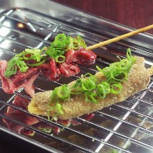 Grilled beef skewer