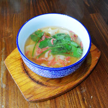 Boiled shrimp gyoza