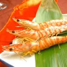 Shrimp deep-fried without batter